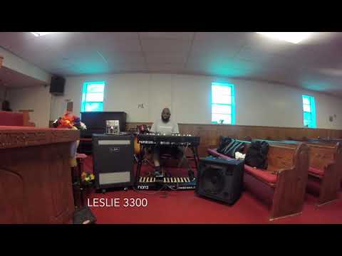 Nord C2D Demo - Leslie 3300 vs. Roland KC550