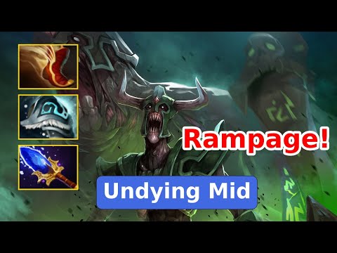 Undying Mid lane Midlane Rampage | Dota 2 New Meta Highlights 7.29d