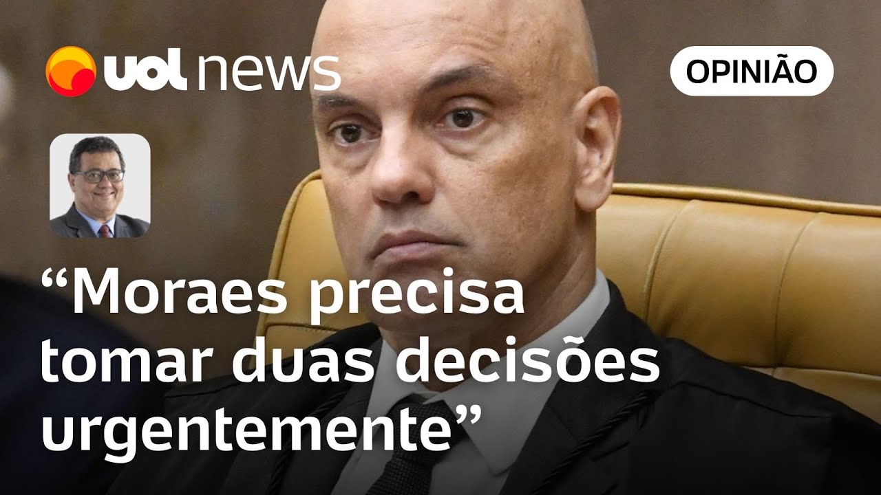 Moraes começa a correr risco e precisa tomar duas decisões urgentemente, diz Tales Faria