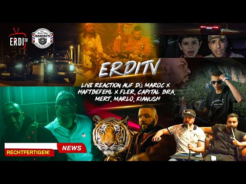 ErdiTv Live Reaction auf Dú Maroc x Haftbefehl x Fler, Capital Bra, Mert, Marlo, Kianush