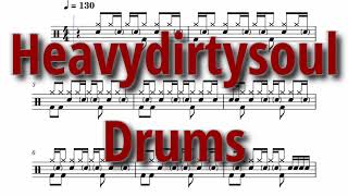 Heavydirtysoul - Twenty One Pilots - Drums Sheet Music