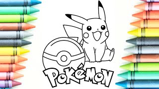 How to draw Pikachu coloring pages || pokemon coloring pages #pikachu coloring