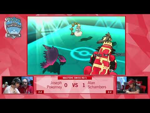 2016 Pokemon US National Championships VGC Masters Day 2 Joseph Pokorney vs Alan Schambers Swiss R5