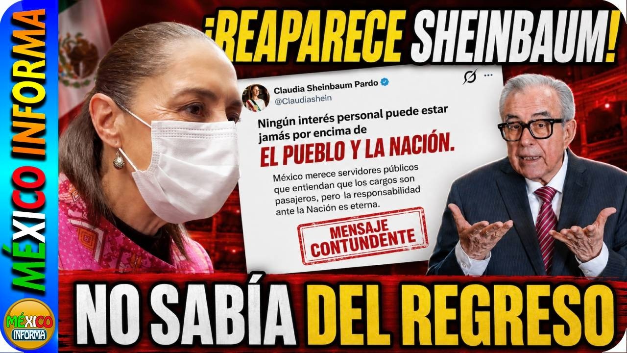 REAPARECE LA PRESIDENTA. CONTUNDENTE MENSAJE. NO ESTABA ENTERADA DEL REGRESO DE ROCHA MOYA.