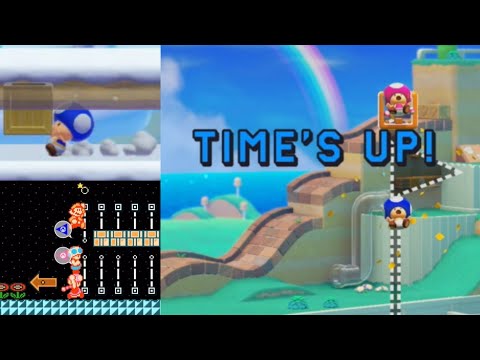 Some Online Multiplayer Co-op Clips - Super Mario Maker 2