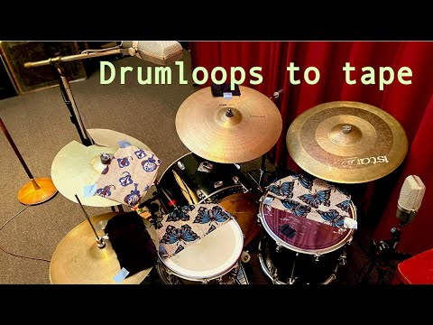 Drum loops to tape cassette @102 bpm