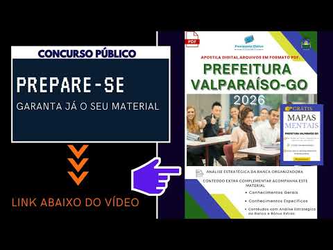 Apostila Prefeitura Valparaíso Terapeuta Ocupacional 2025