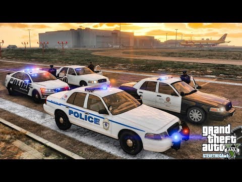 GTA 5 MODS LSPDFR 0.4.4 #5 - AIRPORT PATROL!!! (GTA 5 REAL LIFE PC MOD)