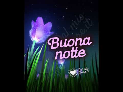 Buonanotte Video e Gif con fiore magico