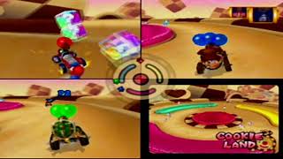 Mario Kart: Double Dash!! - All Battle Modes & Stages (3 Players)