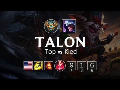 Talon Top vs Kled - NA Challenger Patch 8.7