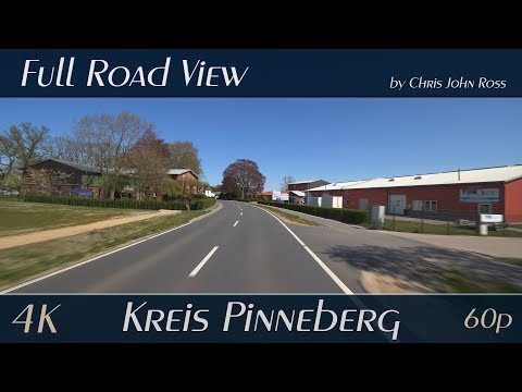 Kreis Pinneberg, Germany: Elmshorn, Bokholt-Hanredder - Kaltenweide, Offenau, Hauptstraße - 4K