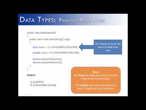 Data Types Part 3 Double Java