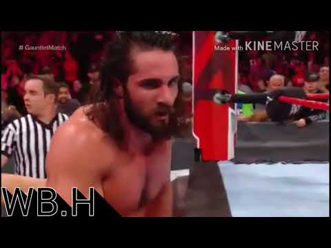 RAW GAUNTLET MATCH 19/2/ 2018 highlights
