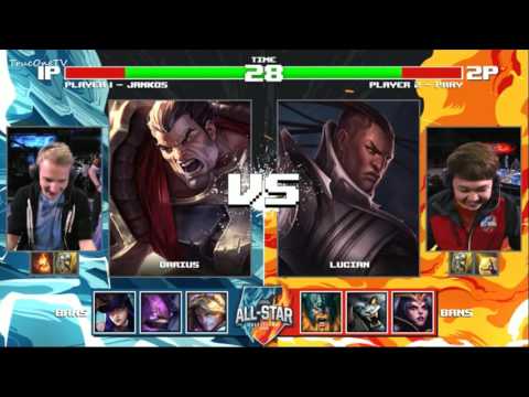 PraY (Lucian) vs. Jankos (Darius) 1v1 2016 All-Star Barcelona