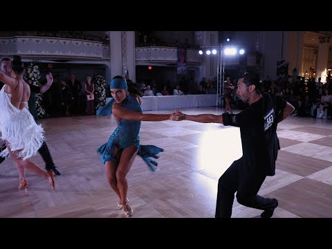 Austin Joson & Liza Lakovitsky Samba at the 2023 Eastern United States Dancesport Championships