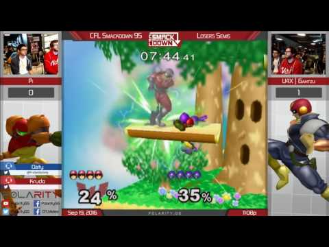 CFL Smackdown 95 Melee - Pi (Samus) vs U4X Gahtzu (Falcon) - Losers Semis