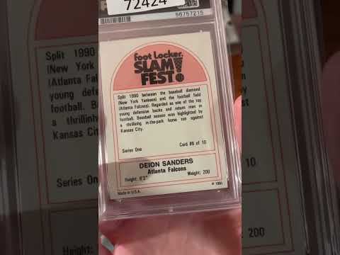 1991 Deion Sanders PSA 9 Foot Locker Slam Fest Falcons