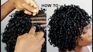 HOW TO EASY INSTALL CROCHET BRAIDS UNDER $4