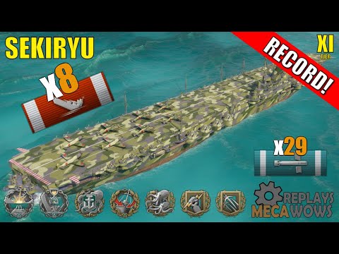 SUPERSHIP Sekiryu 8 Kills & 217k Damage | World of Warships Gameplay