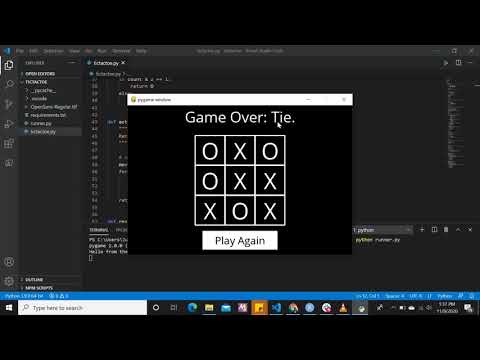 Harvard University CS50AI Tic-Tac-Toe Project