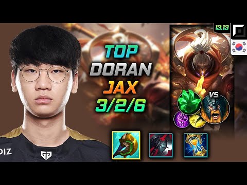 Jax Top Build Doran Divine Sunderer Grasp of the Undying - LOL KR Challenger Patch 13.13
