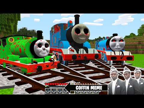 Return of THOMAS THE TANK ENGINE.EXE and Friends in Minecraft - Coffin Meme PJ MASKS