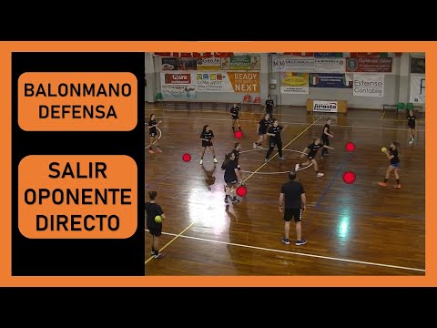 Handball: Defense (movements towards direct opponent)