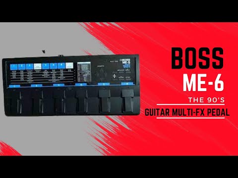 Boss ME-6 Guitar Multiple Effects Pedal 1992 - 1995 - Black and Blue image 11
