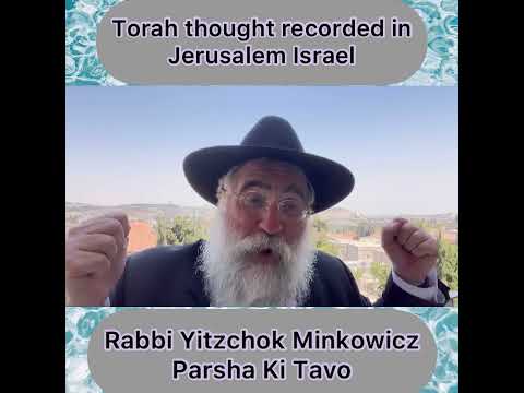 Rabbi Minkowicz Torah Lesson Parsha Ki Tavo. How do we Receive & Keep the Inspiration?