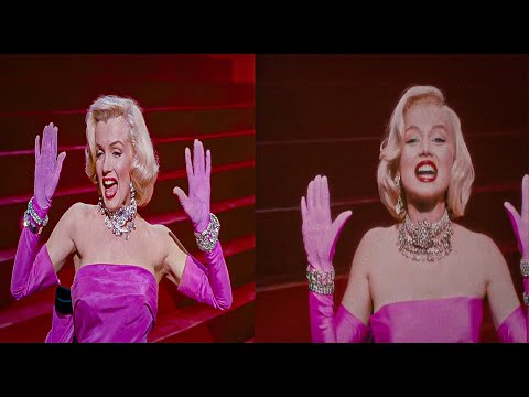 Marilyn Monroe / Ana de Armas Scene comparison [Side by side]  ♬Diamonds are girl's Best Friend.