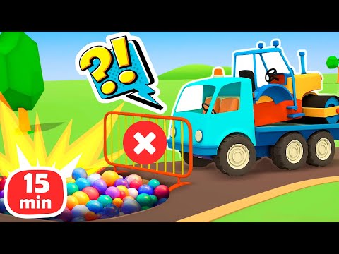 Die Helfer Autos Kompilation - Zeichentrickfilme für Kinder mit den kleinen Autos. Deutscher Cartoon