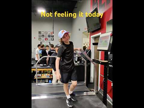 Shevy not feeling 20mph on the treadmill today