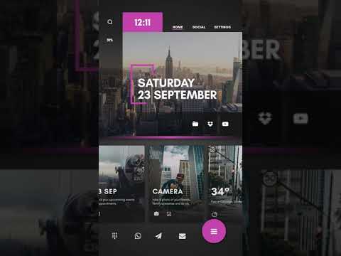 Slide Cards Theme for KLWP