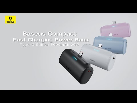 Baseus Compact Fast Charging Power Bank Type C Edition 5000mAh 20W #baseus #pocket #powerbank
