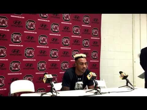 D.J. Smith post game at Kentucky - Sept. 24, 2016