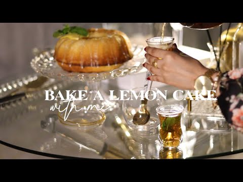 EASIEST LEMON CAKE RECIPE | BAKE WITH ME | COZY NIGHT IN | FATMA HARDY