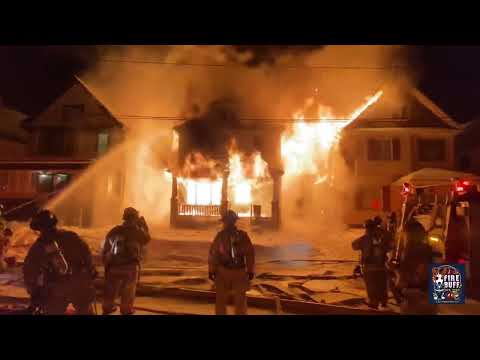 1/24/22-Buffalo FD 3 Alarm Fire at 99 Brinkman Avenue