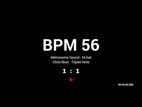 Metronome BPM 56 / Hi-hat / Triplet