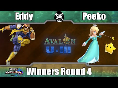Avalon U-III - MyMo | Eddy (Cpt.Falcon, MK) Vs.. Peeko (Rosalina) - Winners Round 4 - Smash 4