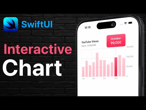 Interactive SwiftUI Chart - Drag to Show Data w/ Animation thumbnail