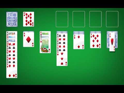 Solitaire (Windows 7) - Local man plays a round (480p)