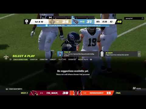 TTT23 Saints @ Titans