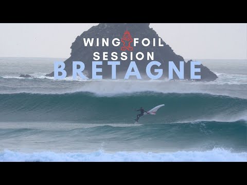 WING FOIL SESSION EN BRETAGNE ! RIDING PERFECT WAVES !