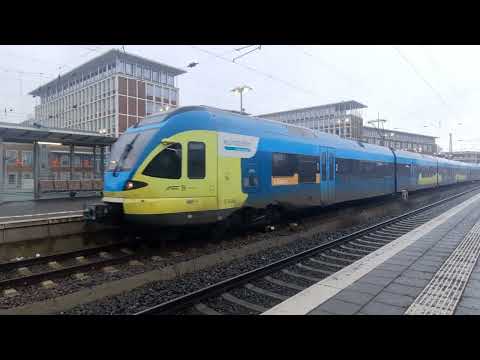 Aankomst RB 66 (Keolis / Eurobahn) uit Osnabrück Hbf op station Münster(Westf)Hbf [22-1-2022]