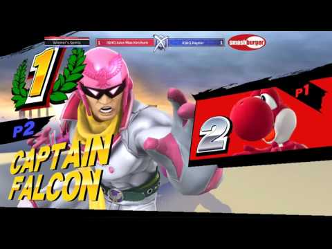 IQHQ Juice | Max Ketchum (Captain Falcon) vs IQHQ | Raptor (Yoshi) @Sm4shburger 3!
