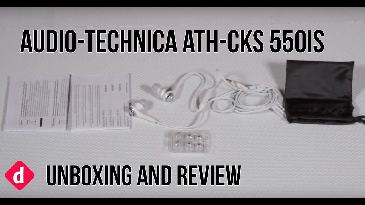 video Tai nghe có dây Audio Technica ATH-CKS550iS chính hãng 0