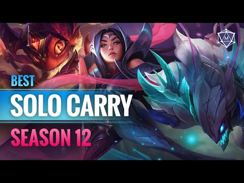 TOP SOLO CARRY Champions for EVERY role in Solo queue | Season 12