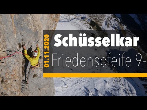 "Friedenspfeife" (9-) Traumkletterei an der Schüsselkarspitze