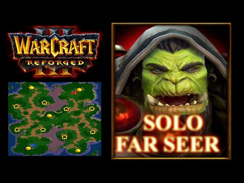 Far Seer Solo🟢Orc vs Undead | Full 1on1 Warcraft 3 Reforged Gameplay